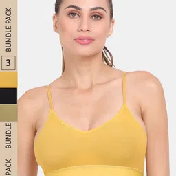 Amour Secret Pack Of 3 Lightly Padded Seamless Anti Odour Sports Bra-image-10