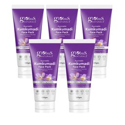 Globus naturals Set Of 5 Ayurvedic Kumkumadi Skin Lightening Face Pack - 100 gm Each-58