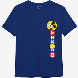 Minicult Kids Mickey Mouse Printed Cotton T-shirt-23