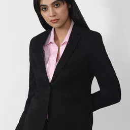Van Heusen Woman Women Black Solid Blazer-image-58