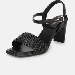 Marc Loire Textured Open Toe Block Heels image 3