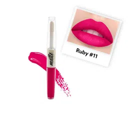 BeautyRelay London Marker 24 Hours Comfortable Color 2 In 1 Matte Lipstick 5g - Ruby 11-10