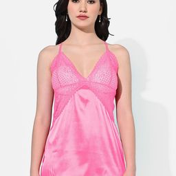 StyFun V-Neck Satin Baby Doll-image-95