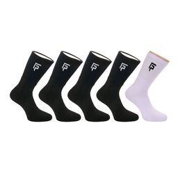 FOOTPRINTS Pack of 5 Black & White Calf-Length Socks-43