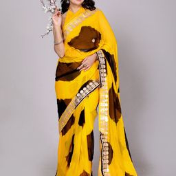VL SAREES Embellished Gotta Patti Pure Chiffon Saree-image-77
