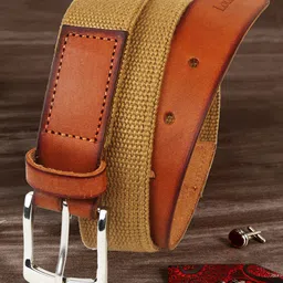 LOUIS STITCH Men Tan Textured Belt-image-7