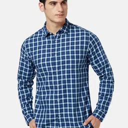 BYFORD by Pantaloons Gingham Checked Slim Fit Casual Shirt-picture-3