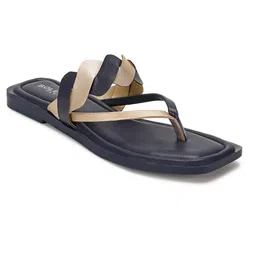Paragon Women Anti-Skid Sole & Sturdy Construction Colourblocked T-Strap Flats-image-49