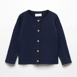 Mango Kids Girls Round Neck Cardigan-picture-2