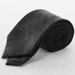 MANGO MAN Woven Design Broad Tie-image-67