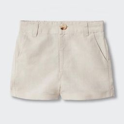 Mango Kids Boys High-Rise Linen Shorts-picture-20