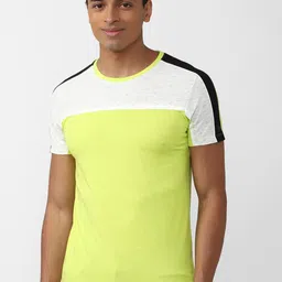 Peter England Casuals Colourblocked Slim Fit T-shirt-image-29