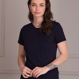 TITTLI Round Neck Pure Cotton Casual T-shirt-image-22