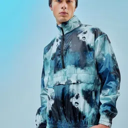 Bewakoof Air 1.0 Tie & Dyed Windcheater Oversized Padded Jacket-picture-20