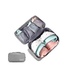 HOUSE OF QUIRK Grey Textured Multi-Function Waterproof Storage Organizer-image-69