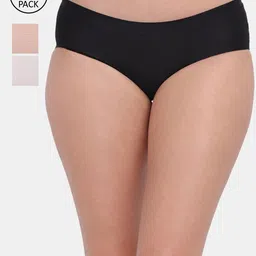 Amour Secret Women Pack of 3 Mid Rise Anti Bacterial Hipster Briefs-image-46