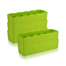 Kuber Industries Green & Pink 5Pcs Reusable Multi-Utility Organisers-8