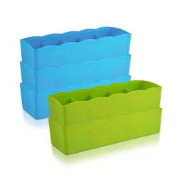 Kuber Industries Blue 5 Pieces Reusable Multi-Utility Organisers-55