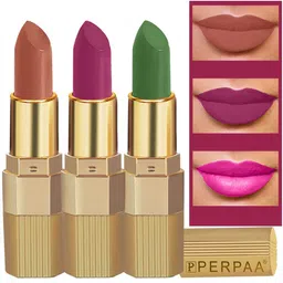 PERPAA Set Of 3 Xpression Weightless & Waterproof Matte Lipsticks 3.5 gm Each-18