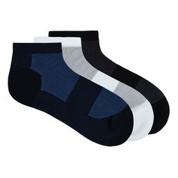 Balenzia Men Pack Of 3 Patterned Ankle-Length Socks-44