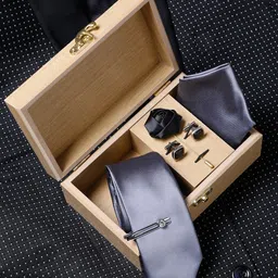 LOUIS STITCH Men Luxury Italian Silk Necktie Set-23