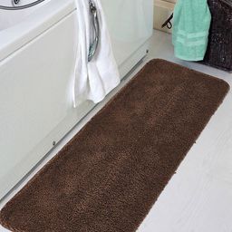 OBSESSIONS Brown Solid Diana Anti-Skid Bath Rug-41