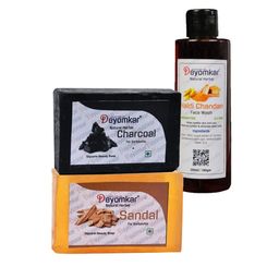 Deyomkar Herbal Haldi Chandan Face Wash with Sandal Wood & Charcoal Soaps-62