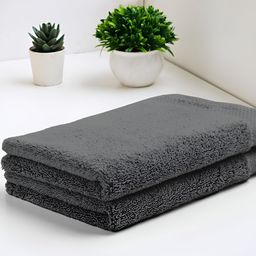SPACES Luxury Grey 2 Pieces Egyptian Cotton Hand Towels-image-33