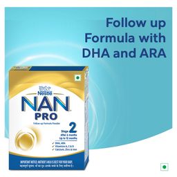 Nestle NAN PRO 2 Follow-Up Formula with Probiotics, Stage 2 for 6-12 Months - 400g Box Pack image 3