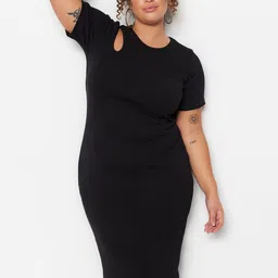 Trendyol Round Neck Bodycon Dress-image-31