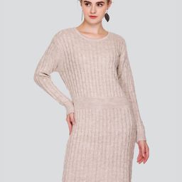 GOSHA & MAU Self Design Acrylic Jumper Dress-64