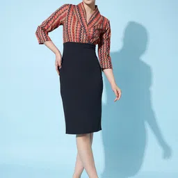 Athena Printed Sheath Dress-picture-30