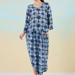 navyasa by liva Floral Print Top & Dhoti Pants Co-Ords-picture-54