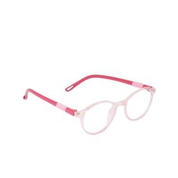 OPTIFY Unisex Clear Lens & Pink Round Computer Glasses with UV Lens POPPIN ROUND 54 PINK-27
