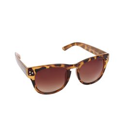 Scavin Unisex Brown Lens & Brown Round Sunglasses with UV Protected Lens-48