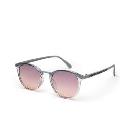 YourSpex Unisex Grey Lens & Purple Oval Sunglasses with UV Protected Lens-45