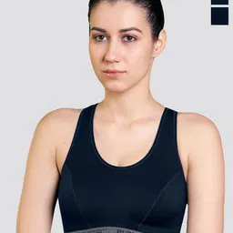 K LINGERIE Pack of 2 Kristen High Impact Support Sports Bra For Workout & Gym Activities-27