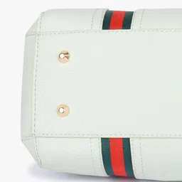Carlton London Striped Structured Handheld Bag image 5