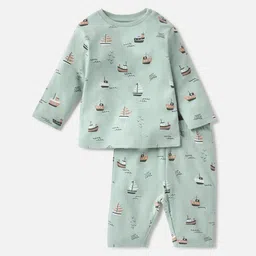 Juniors by Babyshop Infants Boys Set Of 2 Printed Night Suits image 3