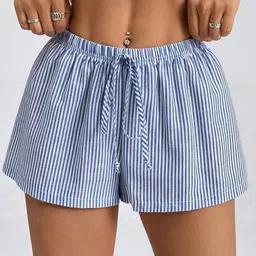LULU & SKY Women Striped Loose Fit High-Rise Technology Shorts-picture-57
