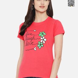 Dreambe Women Typography Printed T-shirt-picture-5
