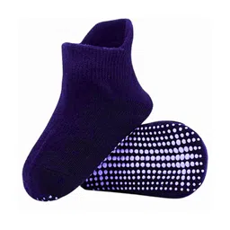 AHC Unisex Kids Navy Ankle-Length Anti skid Socks-50