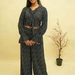 GO BOUJEE Printed Top With Palazoo Co-Ords image 3
