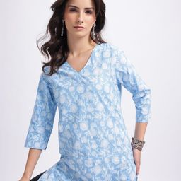 Anouk Rustic Floral Print Kurta-picture-34
