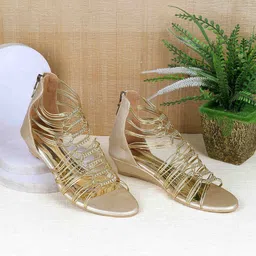 Metro Women Gladiators with Tassels Flats-image-77