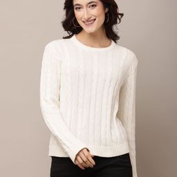 NoBarr Women Self Design Pullover Sweaters-41