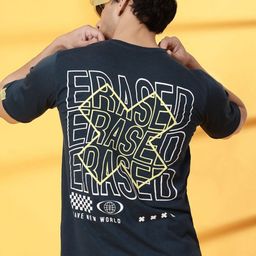 Metronaut Men Typography Printed Round Neck Oversized T-shirt-picture-38