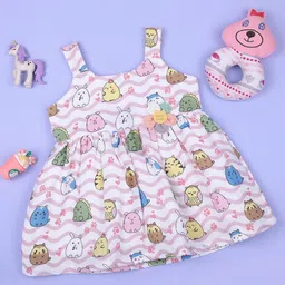 Macwin Print Fit & Flare Dress-picture-1