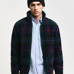 GANT Men Washed Checked Longline Tailored Jacket-10