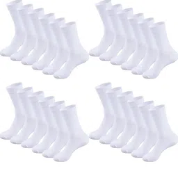 MUKHAKSH Unisex White Socks-image-31